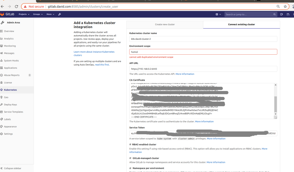 add-existing-k8s-in-gitlab